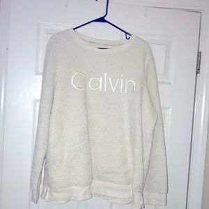 White Calvin Klein Sweatshirt